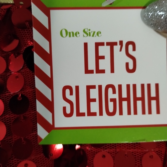 Sequined Santa Tutu Christmas Skirt One Size With Tags - Picture 3 of 7